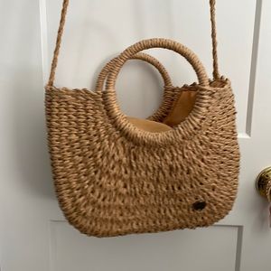 Billabong straw wicker purse shoulder bag